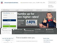 Tablet Screenshot of chevronfcu.org